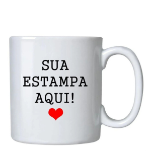 CANECA PORCELANA PORCELANA  4 CORES VERNIZ  