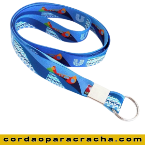 CORDÃO PARA CRACHÁ CLIP JACARÉ poliéster e metal 2CM X 85CM 4 CORES, IMPRESSAO EM 1 OU 2 LADOS PROTEÇAO UV CHAPA METALICA E ARGOLA 